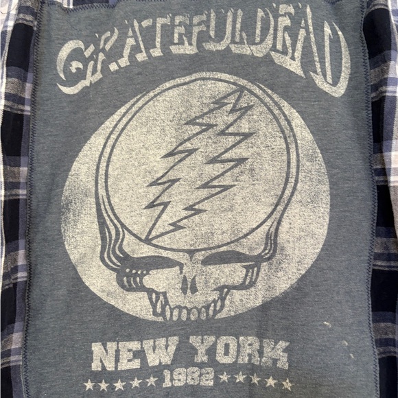 GRATEFUL DEAD Concert Flannel - Picture 3 of 7